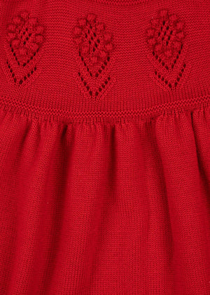 Konges Sløjd Strickkleid  "Fiol" Barbados Cherry