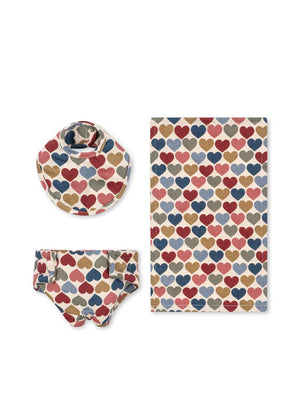 Konges Sløjd Kit de Soin pour Poupée "Coeur Bisous"