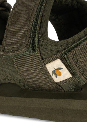 Sandales de bain Konges Sløjd "Solid" Burnt Olive