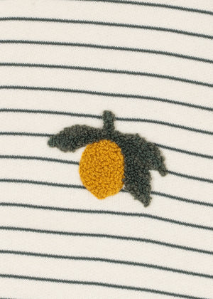 Sweat à capuche zippé Konges Sløjd Amio | Cilantro Stripe