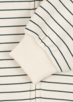 Sweat à capuche zippé Konges Sløjd Amio | Cilantro Stripe